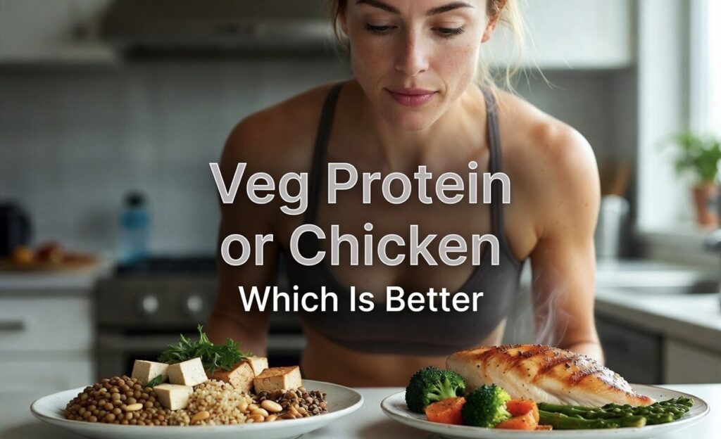 Veg Protein or Chicken Which Is Better for Muscle, Health, and Daily Diet?
