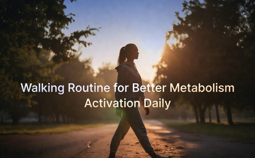 Walking Routine for Better Metabolism Activation Daily