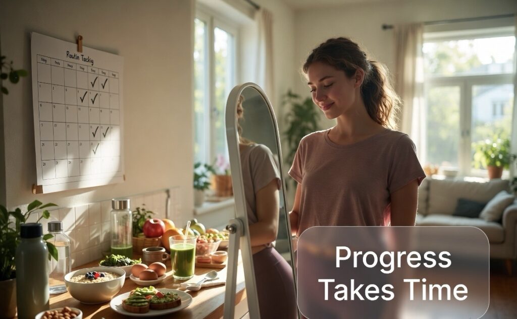 Healthy weight gain progress takes time