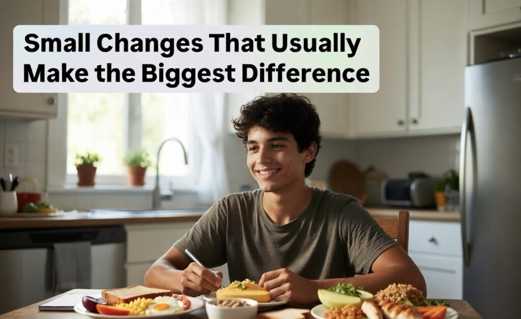 Small healthy habits for steady weight gain