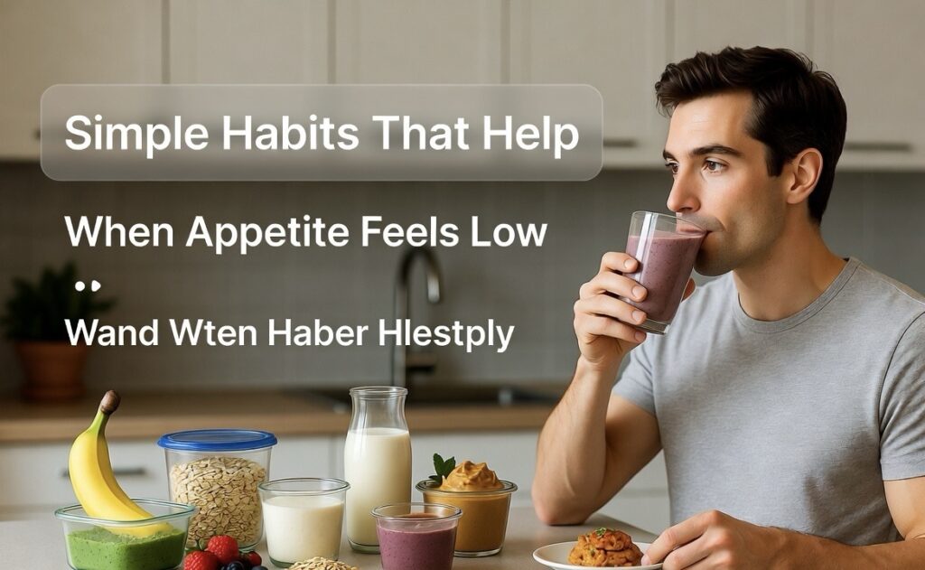 Simple healthy habits for low appetite support