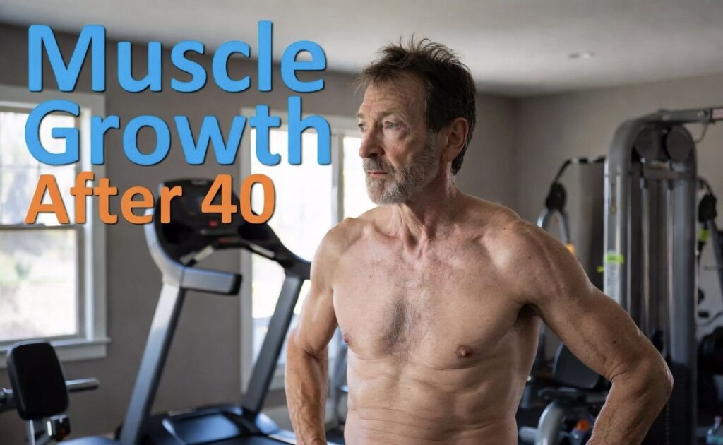 Man struggling with muscle growth after 40 years old