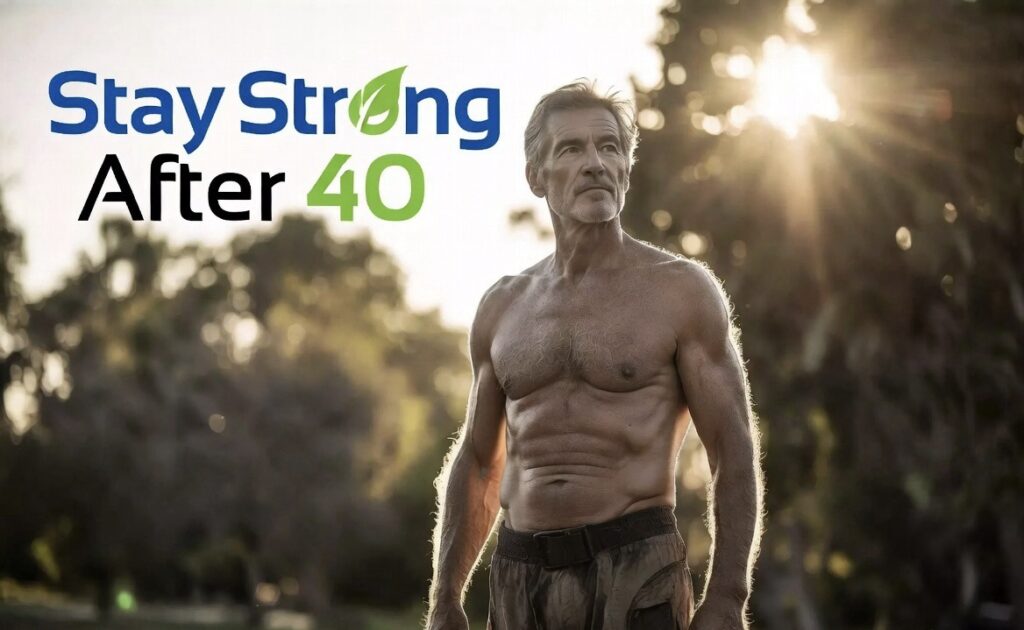 Confident man maintaining strength and fitness after 40 years old