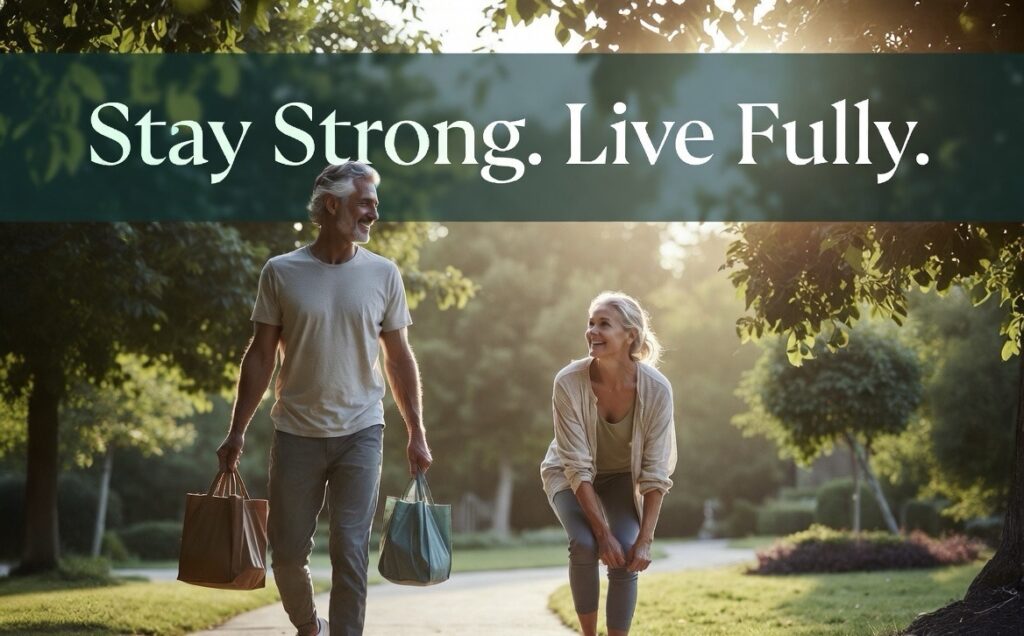 Active healthy couple enjoying stronger life after 40