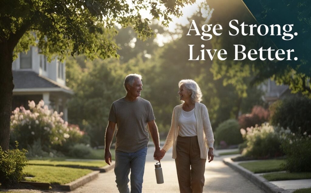 Healthy aging lifestyle for active adults over 50