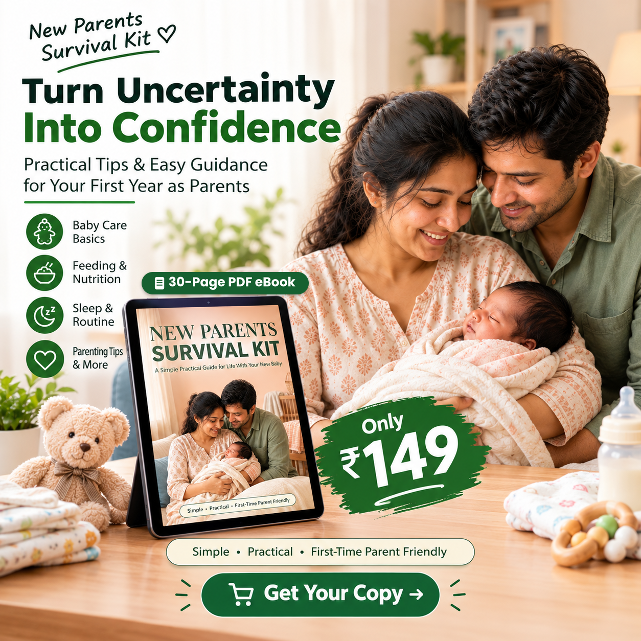New Parents Survival Kit - Digital PDF E-Book
