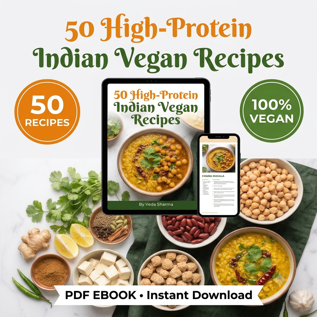 The Indian Vegan Protein Cookbook: 50 Easy Recipes (PDF)